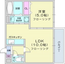 REGULUS桑園の物件間取画像